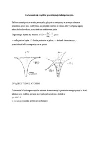 Zachowanie się cząstki w prostokątnej studni potencjału.