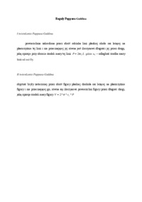 Reguły Pappusa-Guldina - omówienie 