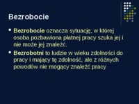 Bezrobocie - rodzaje, skutki, przeciwdzialanie
