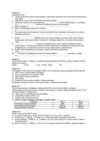 Pieniądz i system bankowy zadania - wykład