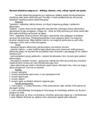 Stosunek administracyjnoprawny - wykład