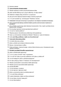 Zagadnienia na egzamin