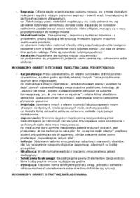 Mechanizmy ochronne-opracowanie