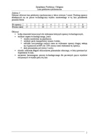  Zarządzanie Produkcją i Usługami  Linia potokowa synchroniczna 