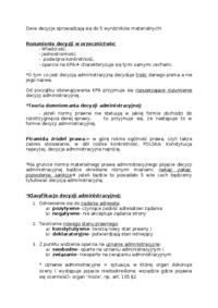 Postępowanie administracyjne - Decyzja administracyjna