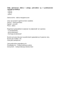 Mikroekonomia - żeby wytwarzać dobra i usługi