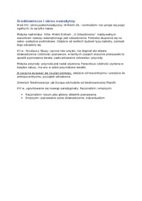 Średniowiecze i okres nowożytny