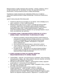 Bezpieczeństwo europejskie - ujścia bezpieczeństwa