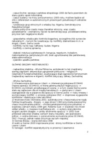 Międzynarodowe stosunki polityczne - Afryka