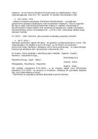 Międzynarodowe stosunki polityczne - Unia afrykańska