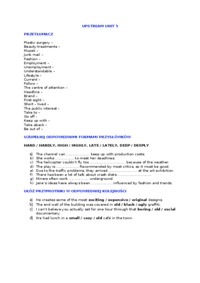 Upstream - Unit 5