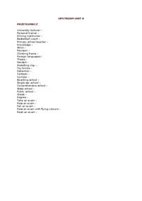 Upstream - Unit 8