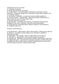Prawo administracyjne -  Administracja pozytywna