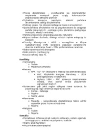 Międzynarodowe stosunki polityczne - Problemy rozwoju i bezpieczeństwa w Afryce