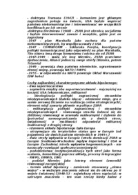 Miedzynarodowe stosunki polityczne - transformacja ładu środkowoeuropejskiego