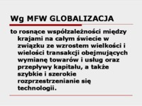 Globalizacja - podejście statyczne i dynamiczne