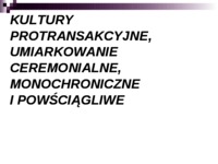 negocjacje w Europie  - marketing międzynarodowy