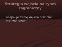 strategia wejścia na rynki zagraniczne