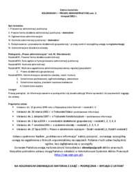 I kolokwium - Prawo administracyjne