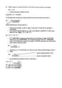 Chemia ogólna- zadania