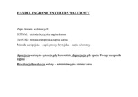 makroekonomia - Handel zagraniczny i kurs walutowy