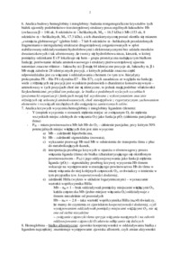 Hemoglobina- opracowanie