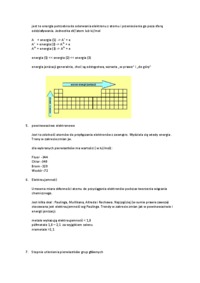 Okresowość właściwości pierwiastków chemicznych- opracowanie