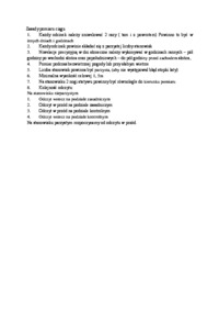 Precyzyjna niwelacja geometryczna- opracowanie