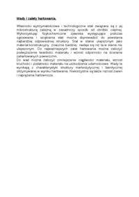 wady-i-zalety-hartowania-opracowanie