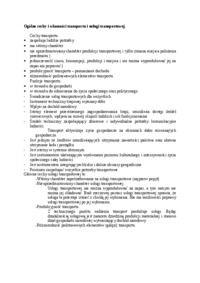 Ogólne cechy i własności transportu - wykład