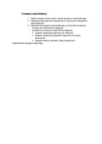 Transport samochodowy - opracowanie