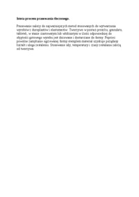 Istota procesu prasowania tłoczonego - opracowanie