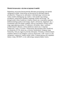 Metoda formowania z użyciem wytapianych modeli - wykład