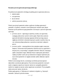 Parametry procesu zgrzewania oporowego punktowego - wykład