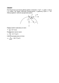 Mechanika techniczna - ćwiczenia - Krzywa płaska