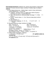 Proste drgania harmoniczne - wykład