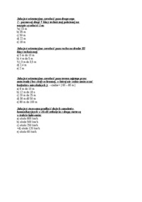 Test wiedzy - infrastruktura transportu