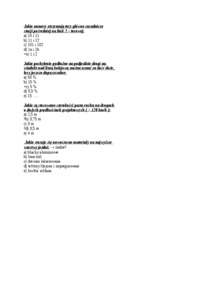 Test wiedzy - infrastruktura transportu