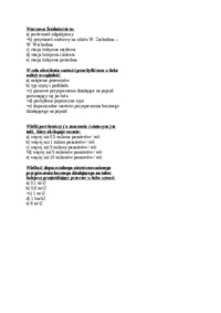Infrastruktura transportu - test - Przyśpieszenie boczne