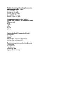 Infrastruktura transportu - test - Rozjazd zwyczajny
