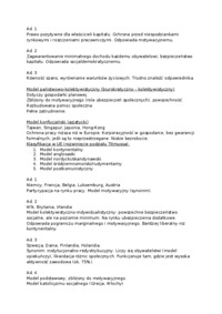 Modele polityki społecznej - Model marginalny 