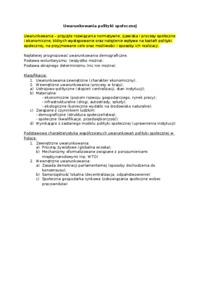 Uwarunkowania polityki społecznej