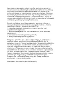 PIERWSZY OKRES FILOZOFII STAROŻYTNEJ