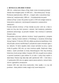 REWOLUCJA 1905 ROKU W ROSJI
