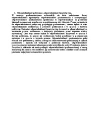 Odpowiedzialność polityczna a odpowiedzialność konstytucyjna-opracowanie