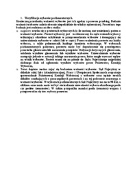 Weryfikacja wyborów parlamentarnych-opracowanie