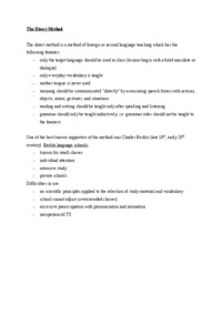 The Direct Method-opracowanie