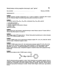 Metody badania struktury materii - wykład