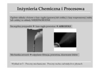 Procesy ruchu ciał stałych w płynach - wykład