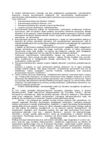 Psychologia I rok I semestr